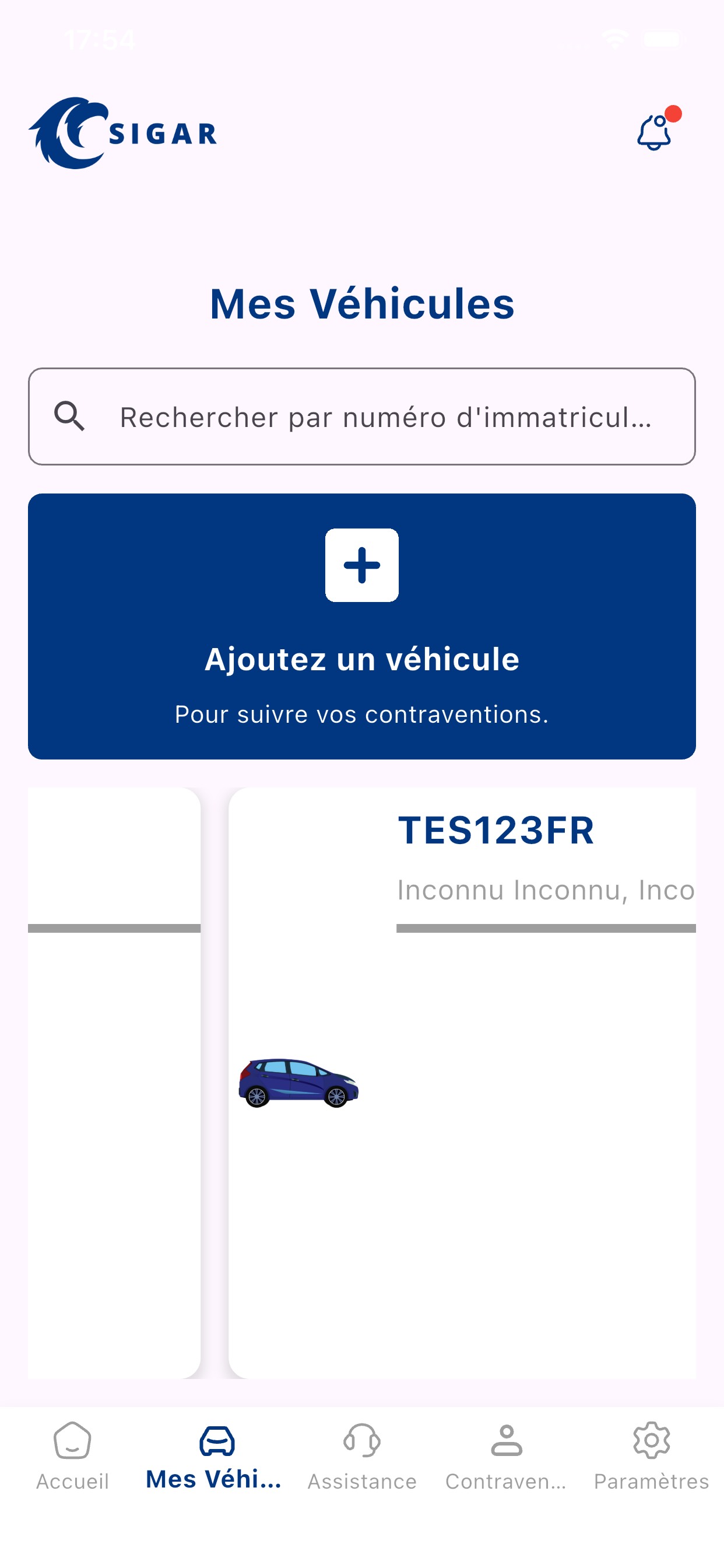 Historique infractions