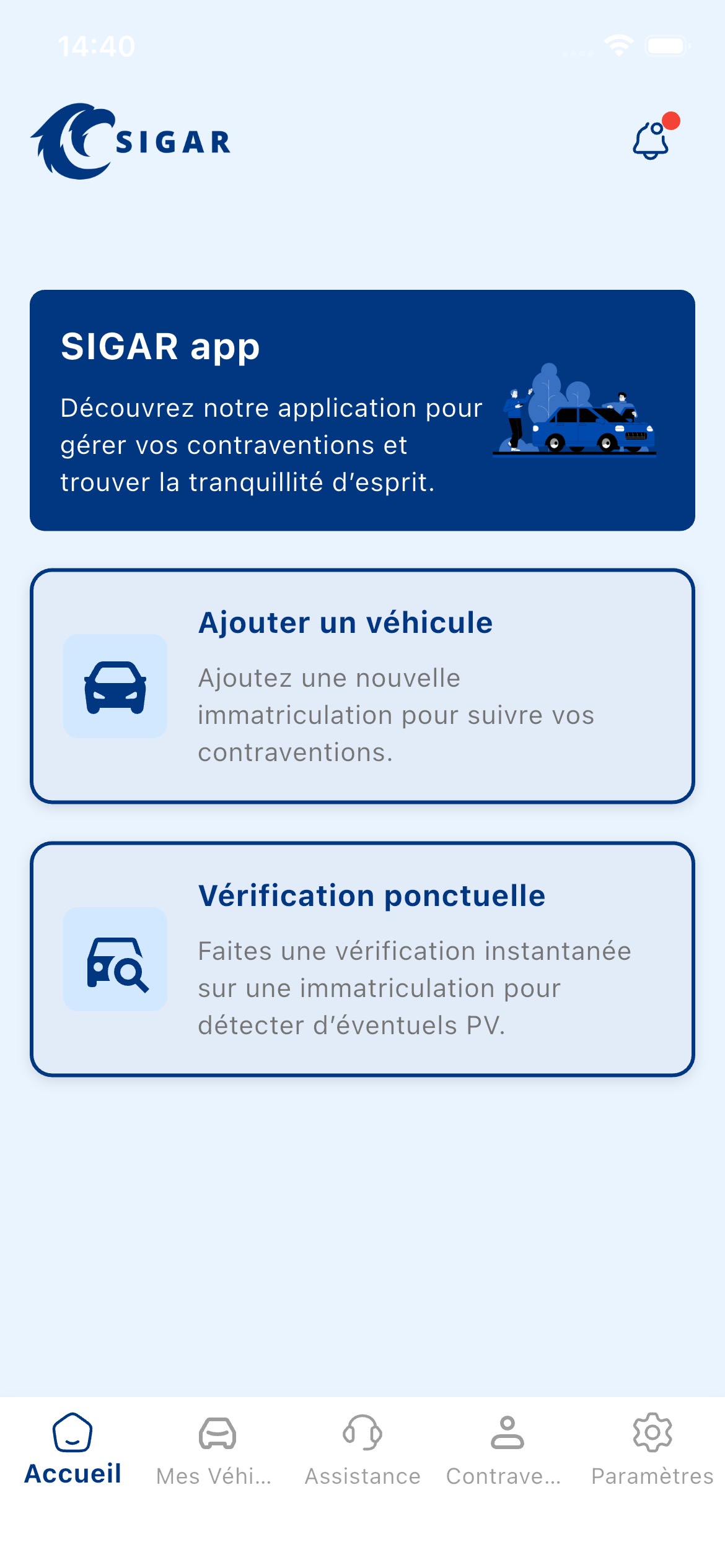 Alertes infractions
